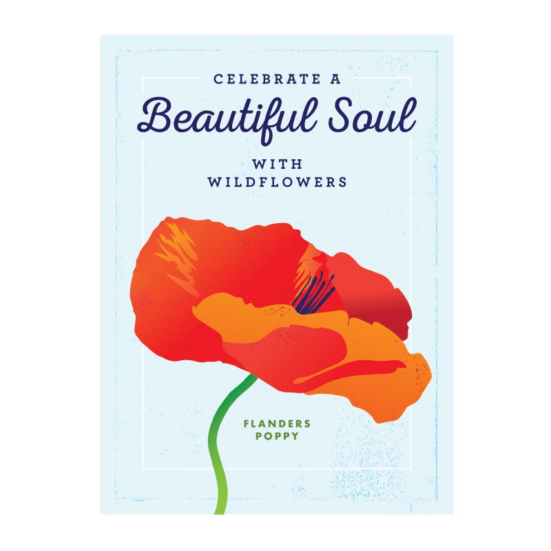 Celebrate a Beautiful Soul Wildflower Seed Packet
