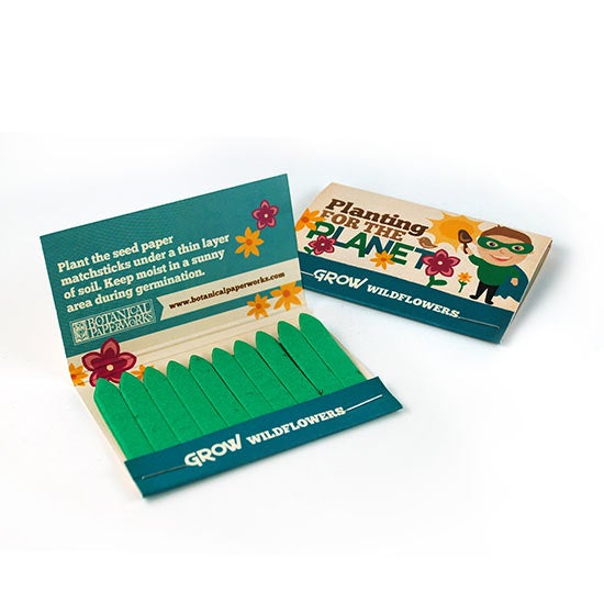 Planting for the Planet Seed Paper Matchbook