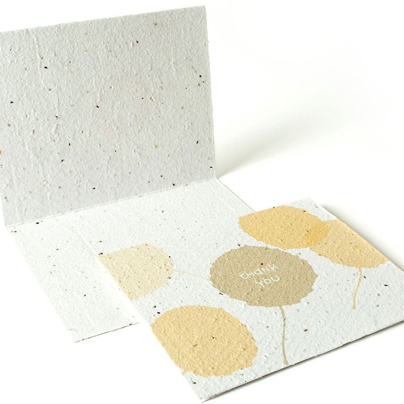 Poplar Plantable Seed Paper Thank You Cards