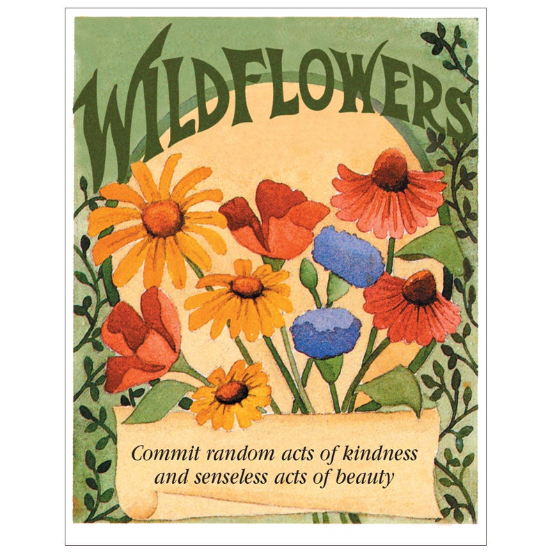 Favor Sized Wildflower Mix Seed Packet