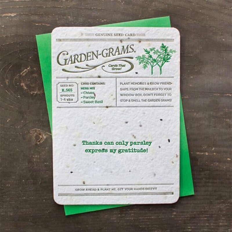 Plantable Kitchen Herbs Greeting Cards
