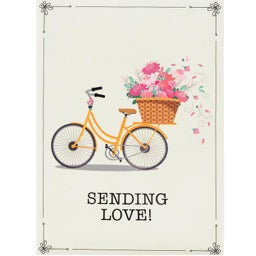 Sending love seed packet, front design