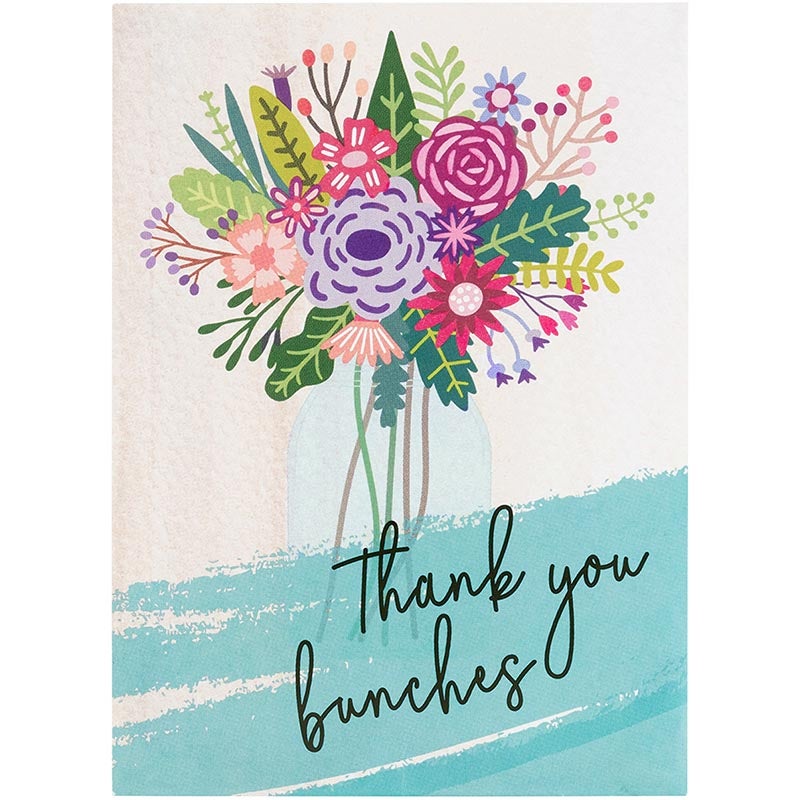 Thank you bunches seed packet, front design
